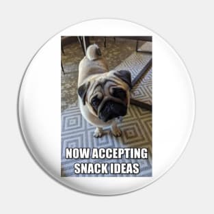 Pugs for Snacks Pin