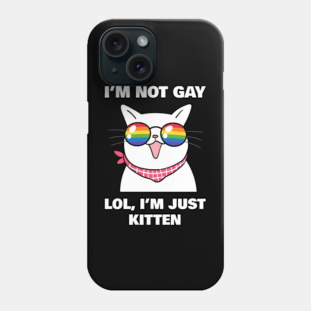 Funny Gay Cat Phone Case by sqwear
