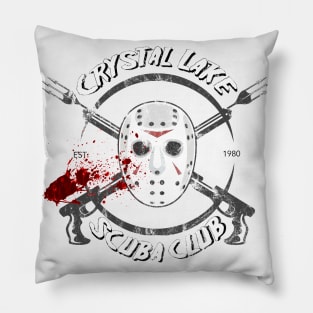 Friday the 13th - Crystal Lake Scuba Club - Splatter Variant Pillow