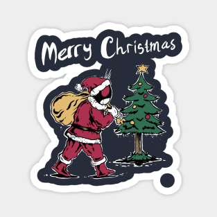 Santa black rider Magnet