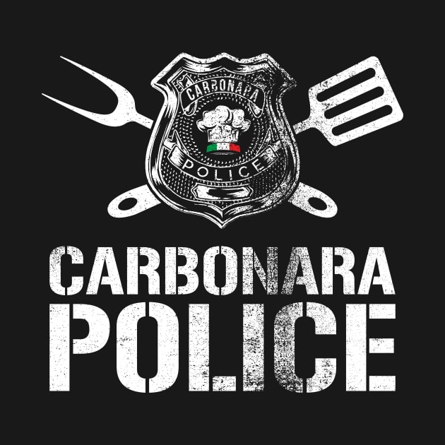 Carbonara Police Funny Italian Food by zeno27