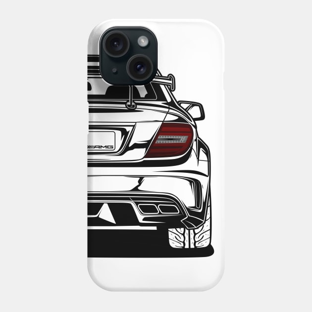 Mercedes Benz C63 AMG Black Series Phone Case by idrdesign