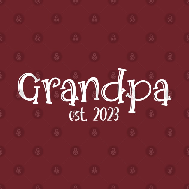 Grandpa Est. 2023 by KayBee Gift Shop