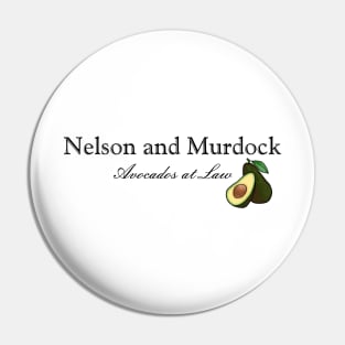 Nelson and Murdock: Avocados at Law Pin