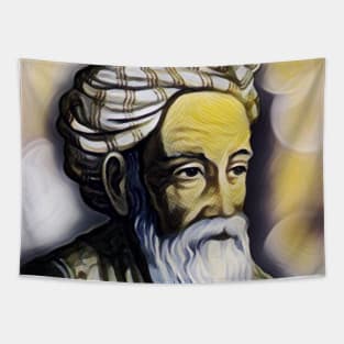 Omar Khayyam yellowPortrait | Omar Khayyam Artwork 10 Tapestry