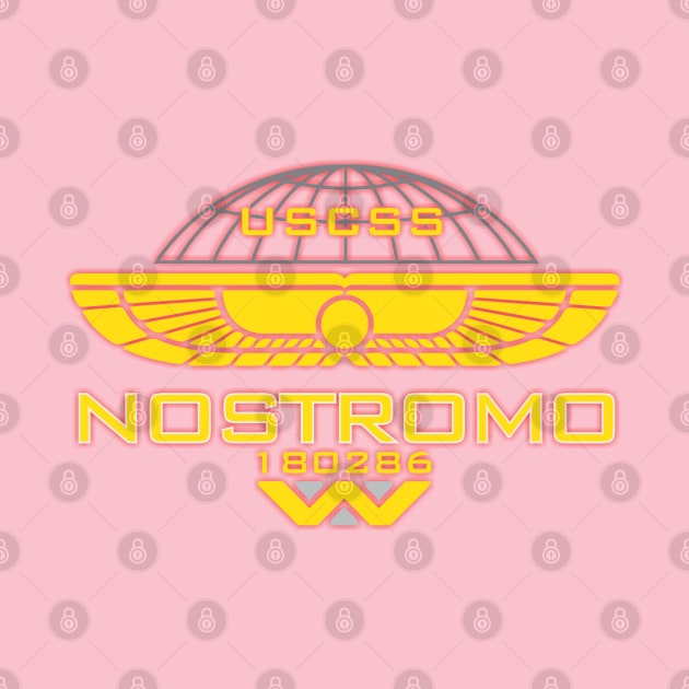 Nostromo Weyland Logo Alien by joeysartworld