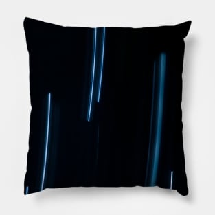 Blue blurred lights Pillow