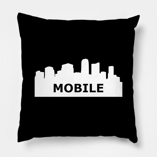 Mobile Skyline Pillow by gulden