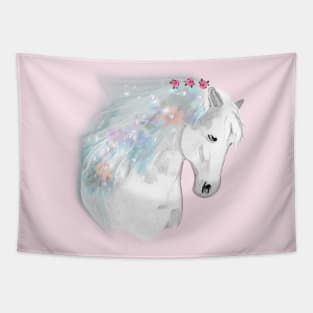 Horse Lovers Majestic White Horse Tapestry