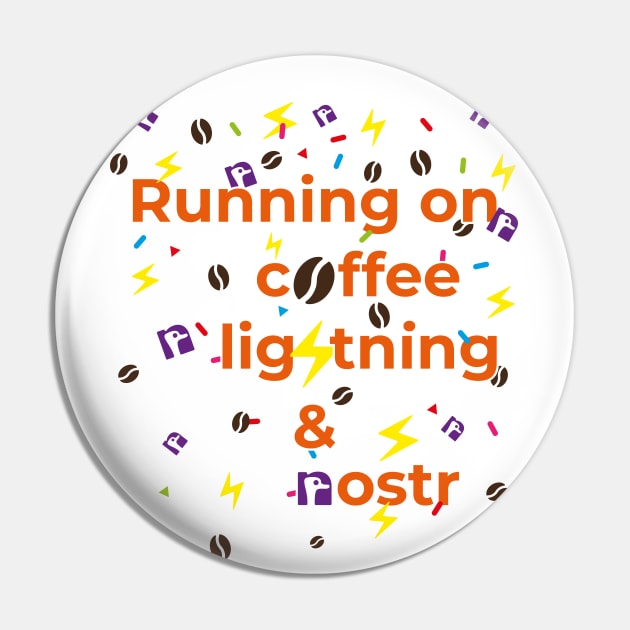 Running on coffee, lightning and nostr Pin by bembureda