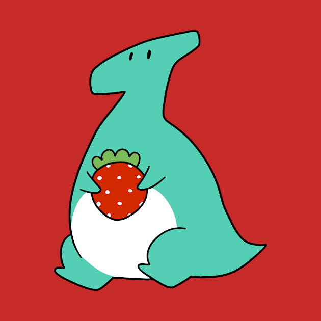 Strawberry Hadrosaurid by saradaboru