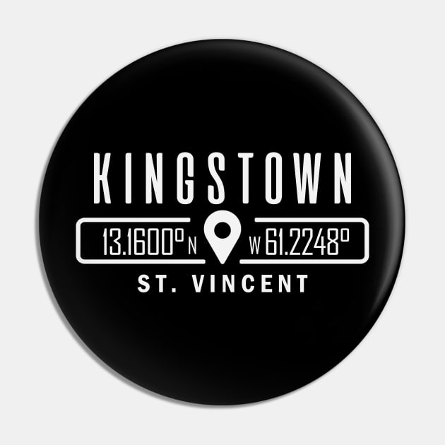 Kingstown, St Vincent and the Grenadines GPS Location Pin by IslandConcepts