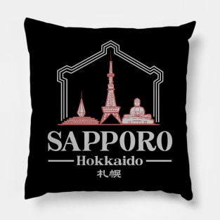 Sapporo, Japan City Pillow
