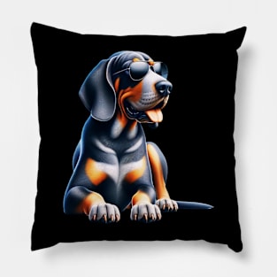 Cool Bluetick Coonhound Pillow