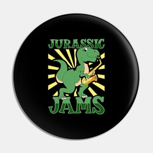 Jurassic Jams - TREX Saxophonist Pin