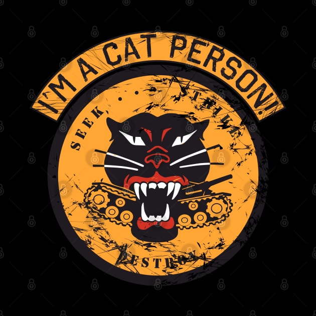 im a cat person! seek strike destroy US Tank destroyers logo by FAawRay