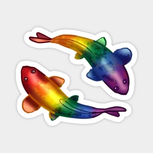 Rainbow Koi Fish Magnet