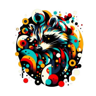 Raccoon Abstract Euphoria T-Shirt