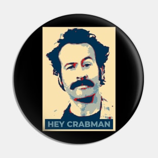 Hey Crabman Pin