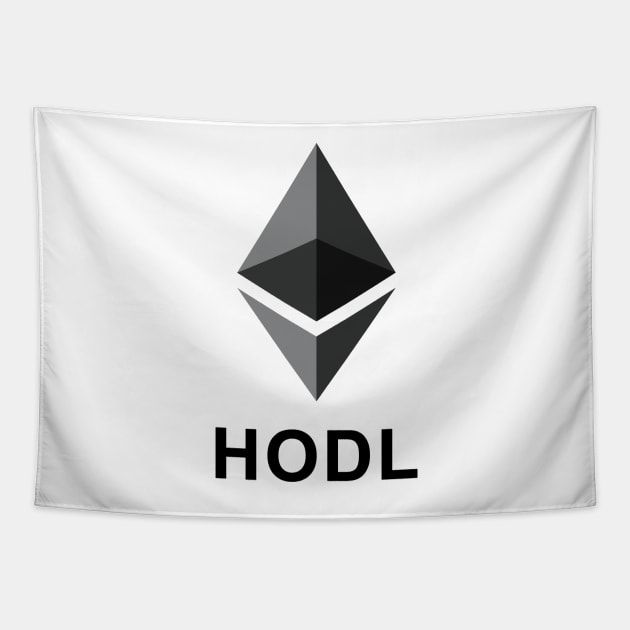 HODL Ethereum (big logo) Tapestry by mangobanana