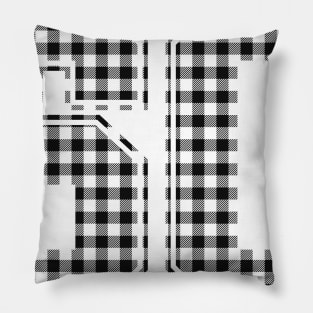 Plaid Number - 60 - Dark Pillow