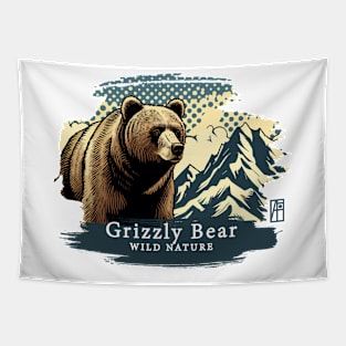 Grizzly Bear - WILD NATURE - GRIZZLY -16 Tapestry