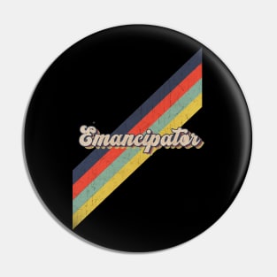 retro vintage color Emancipator Pin