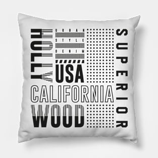 Hollywood USA California Pillow