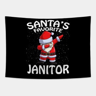 Santas Favorite Janitor Christmas Tapestry