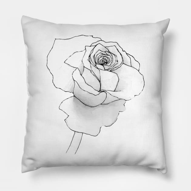 A Rose is a Rose Pillow by YOPD Artist