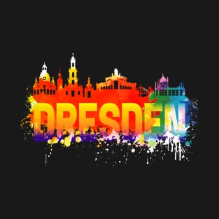 Dresden Saxony City Eastern Block Splash T-Shirt
