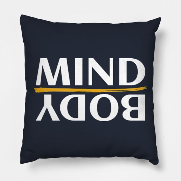 Mind Over Body - Pilates Goal - Mind And Body Control Pillow by Pilateszone