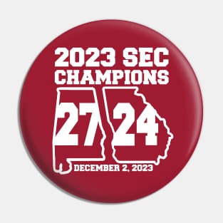 ALABAMA 2023 CONFERENCE CHAMPIONS Pin