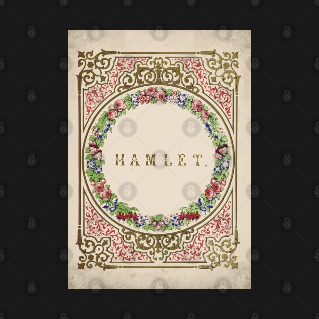 Old Book Cover - Hamlet - Shakespeare, by Labonneepoque