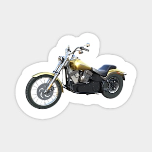 Golden Classic Motorcycle Magnet