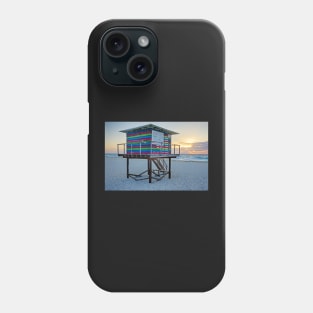 Cancun Beach Colorful Lifeguard House at Sunrise Playa Cancun Mexico MX Phone Case