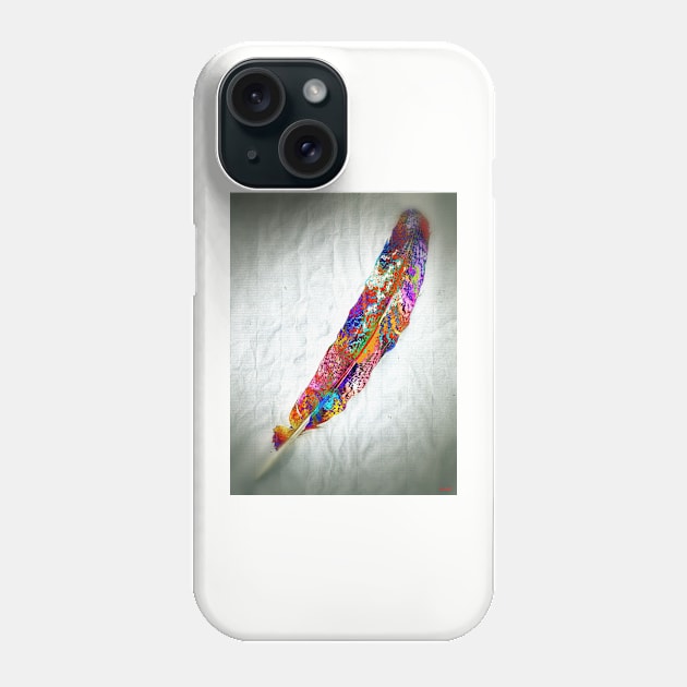 Colorful Feather Phone Case by danieljanda