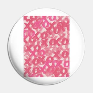 Preppy Pink Maximalist Y2k XO Design Pin