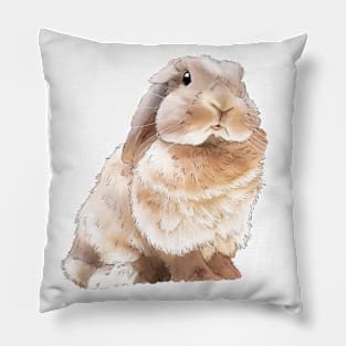 Sassy Cream Bunny Pillow