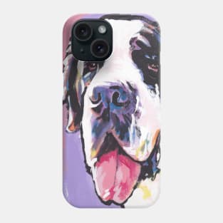 Saint St. Bernard Bright colorful pop dog art Phone Case