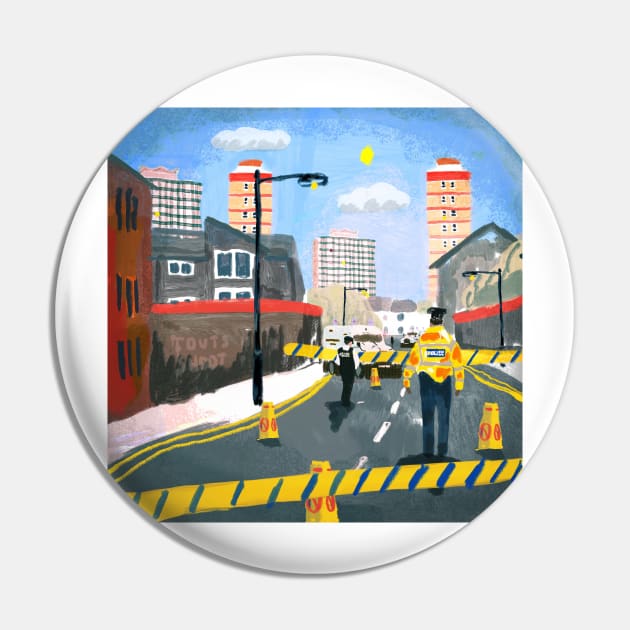 Polis Pin by MARKDONNELLYILLUSTRATION