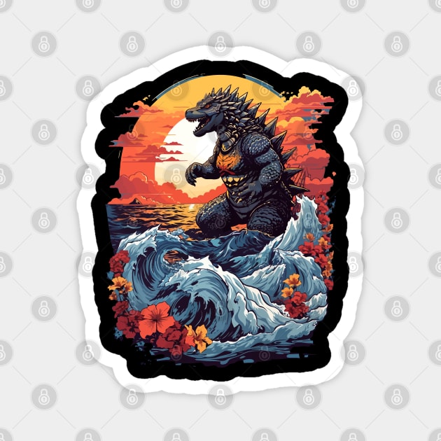 Godzilla Magnet by Kaine Ability