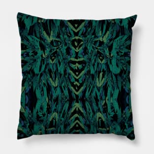 Gothic Feathers- Mixed Media Collage Pillow