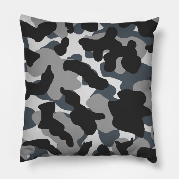 Camouflage, Camo, Camou, Military, Muster Pillow by tomsacrylicart