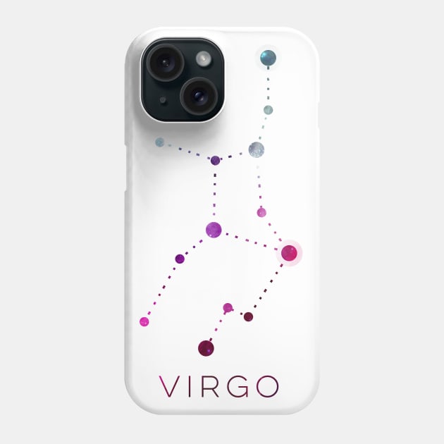 VIRGO STAR CONSTELLATION ZODIAC SIGN Phone Case by deificusArt