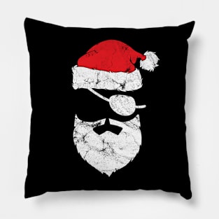 Pirate Santa Face Pillow