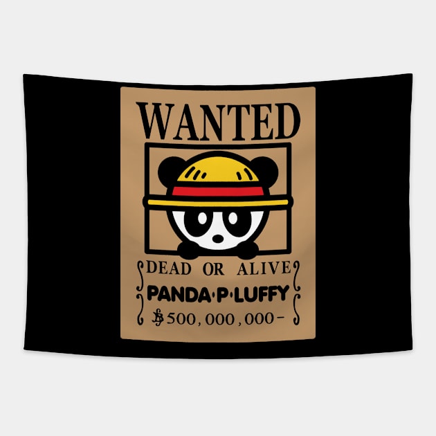 Wanted Pirate Panda Tapestry by Bambu