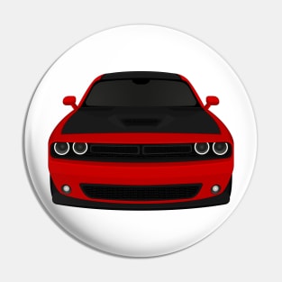 Challenger Red + Black Pin