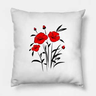 Poppies Pillow