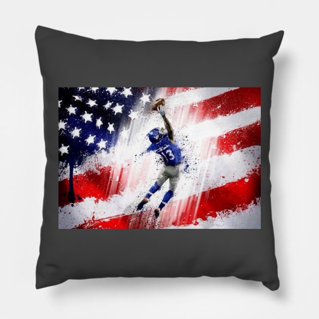 OBJ USA Odell Giants Pillow by Jimmydepaul